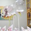 5Set Balloon Stand Kits Balloon Sticks with Self-stick Base Desktop Balloon Stand for Wedding Birthday Baby Shower Party Decor