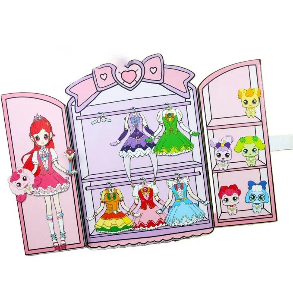 DIY Toy Paper Doll Quiet Book Play Repeatedly DIY Cute Princess Book  Children's Puzzle