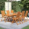 Vidaxl 7-Piece Garden Furniture Set, Solid Acacia Wood