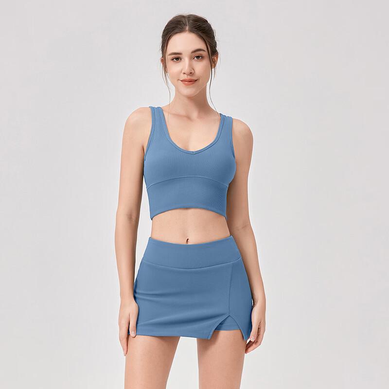 Quick-Dry Yoga Vest & Tennis Skirt Set S