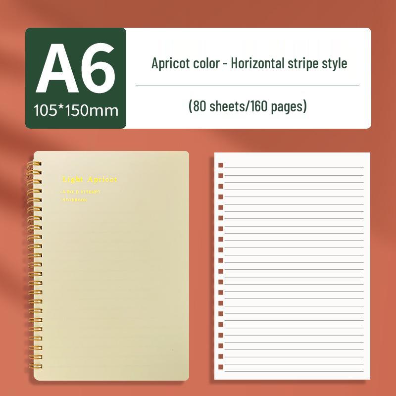 Morandi A5 Spiral Notebook - Thick, Side-Flip, Ideal for Students B5