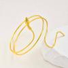 Vnox Snake Spiral  Arm Bracelet For Women, Simple Stainless Steel Cuff Armband, Fashion Armlet Jewelry Wholesale