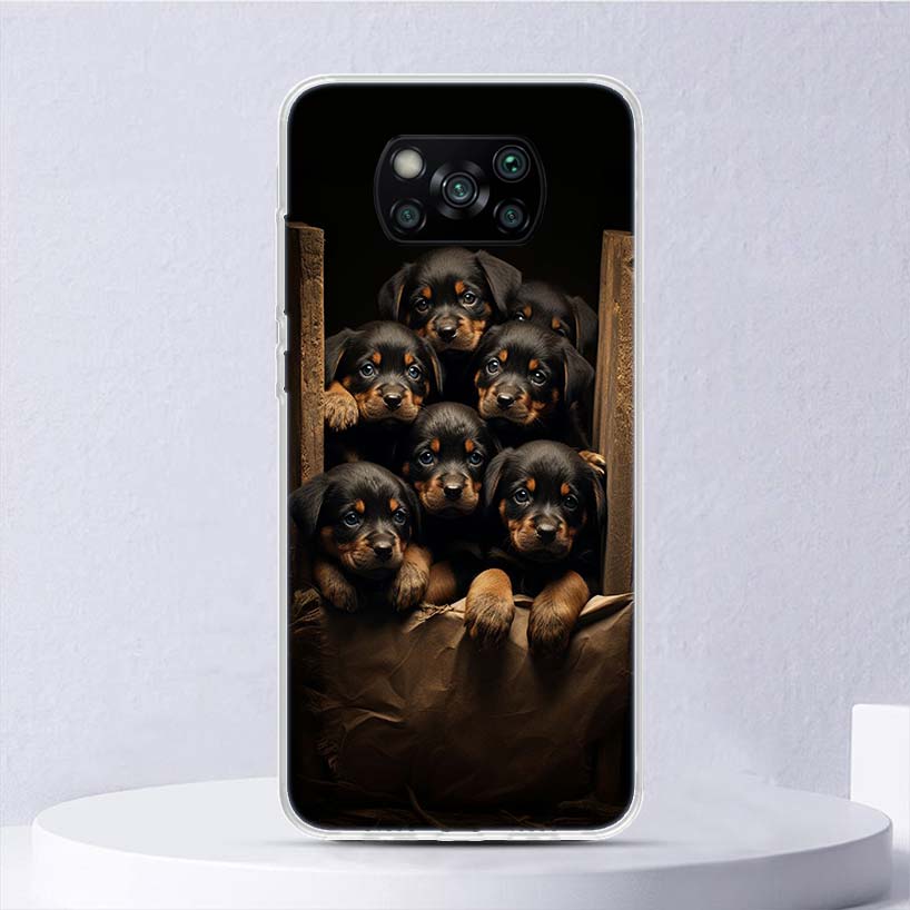 Rottweiler Dog Rottie Soft Case For Xiaomi Poco X7 X6 X5 X4 X3 Nfc F7 Ultra F6 F5 Pro Phone Cover F4 Gt F3 M5S M4 M3 M5 M6 Coque
