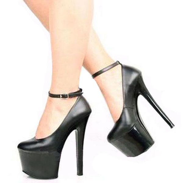 2024 New Design 20cm Super High-heeled Dance Show Shoes  for Nightclub and Party Buckle Sexy Lady Girls YKC-D-087