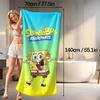 1pc SpongeBob Beach Towel/Bath Towel, Bathroom Towel, Essential For Bathroom And Beach, Highly Absorbent