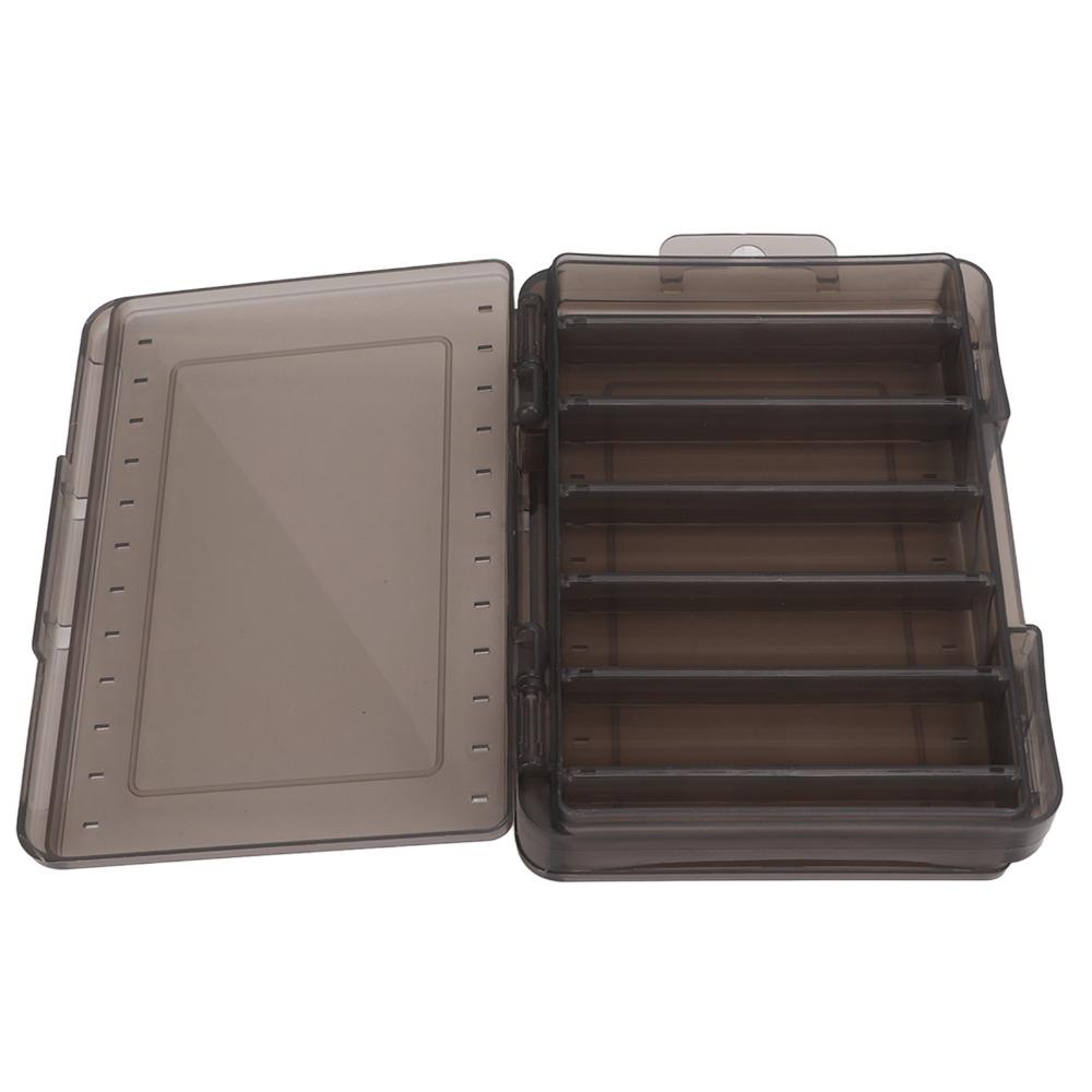 2PCS with Handle Hard Lure Storage Case V-type 12 Slots Bait Organizer Case  For Anglers