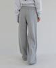 AWESOME STUDIO Low-Waist Wide Sweatpants Melange Grey