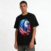 American Flag Bald Eagle Print Casual T-Shirt Pure cotton T-shirt