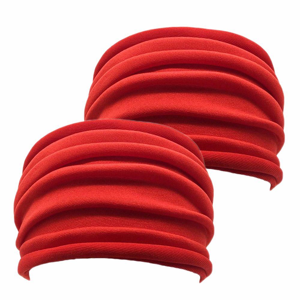 

Nonslip Elastic Fold Yoga Hairband Stretch Hair Band Turban Running Headwrap Wide Sports Headband