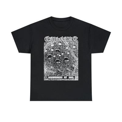 T-shirt Carnage Infestation of Evil Death Metal Vintage Gorement Pestilence Uada