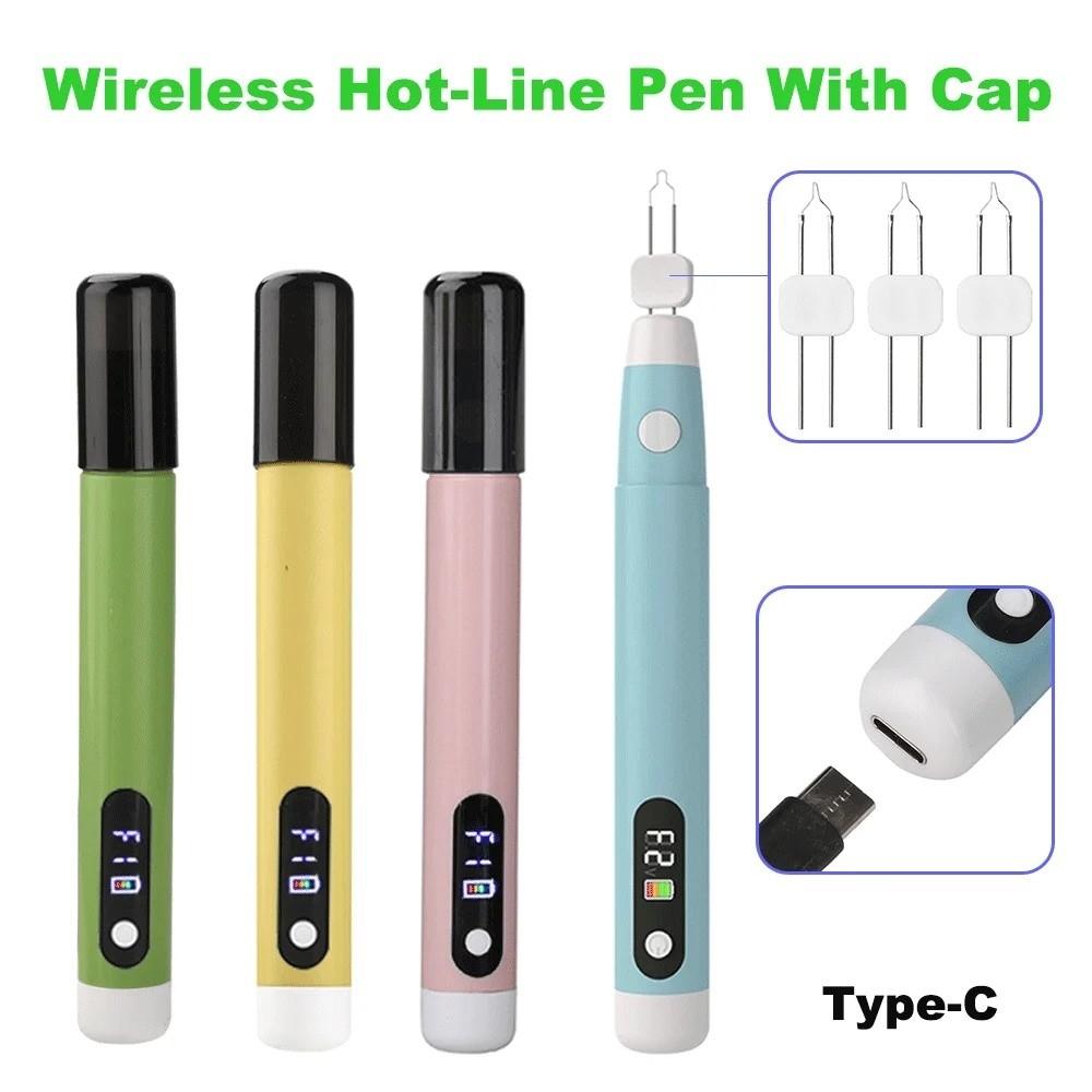 560-600 Celsius Wireless Cautery Pen Cordless USB Soldering Iron Kit  Thread Zapper Burner Tool