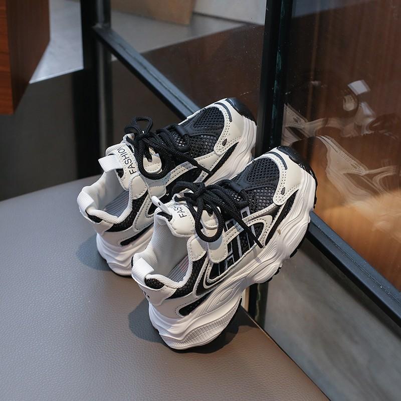 

Летние кроссовки для девочек 2025 новая весенне-осенняя детская одинарная сетка обувь папы сетчатая дышащая сетчатая обувь для детей старшего возраста летние модели 30 чёрный