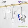 Stainless Steel Outdoor Shoe Drying Rack with Hooks - Thickened, Non-Magnetic, for Balcony.