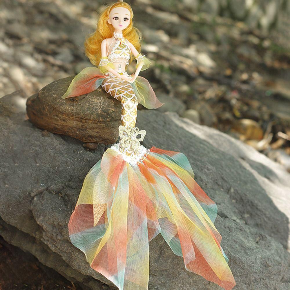 

11 Movable Joints Mermaid Doll Clothes Replaceable Girl Children Toys (with Lights and Music)