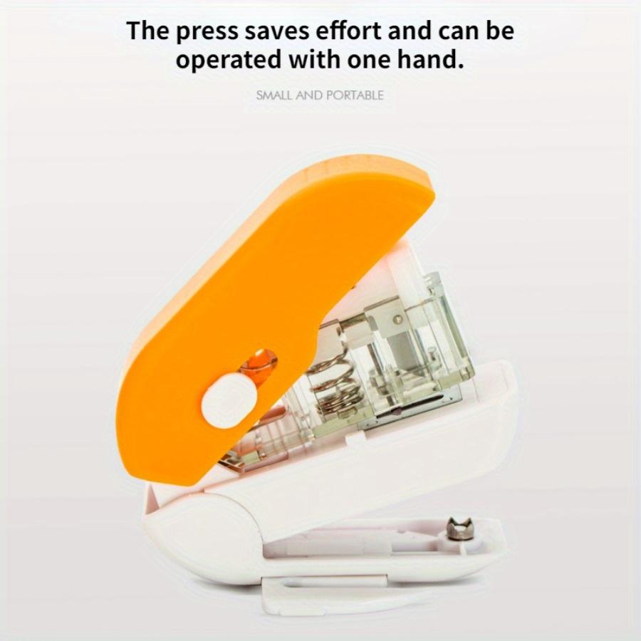 1PC 3-in-1 Creative Stapler Mini Portable Press Labor Saving Multi-function Needle-free Stapler Hole Punch Letter Opener