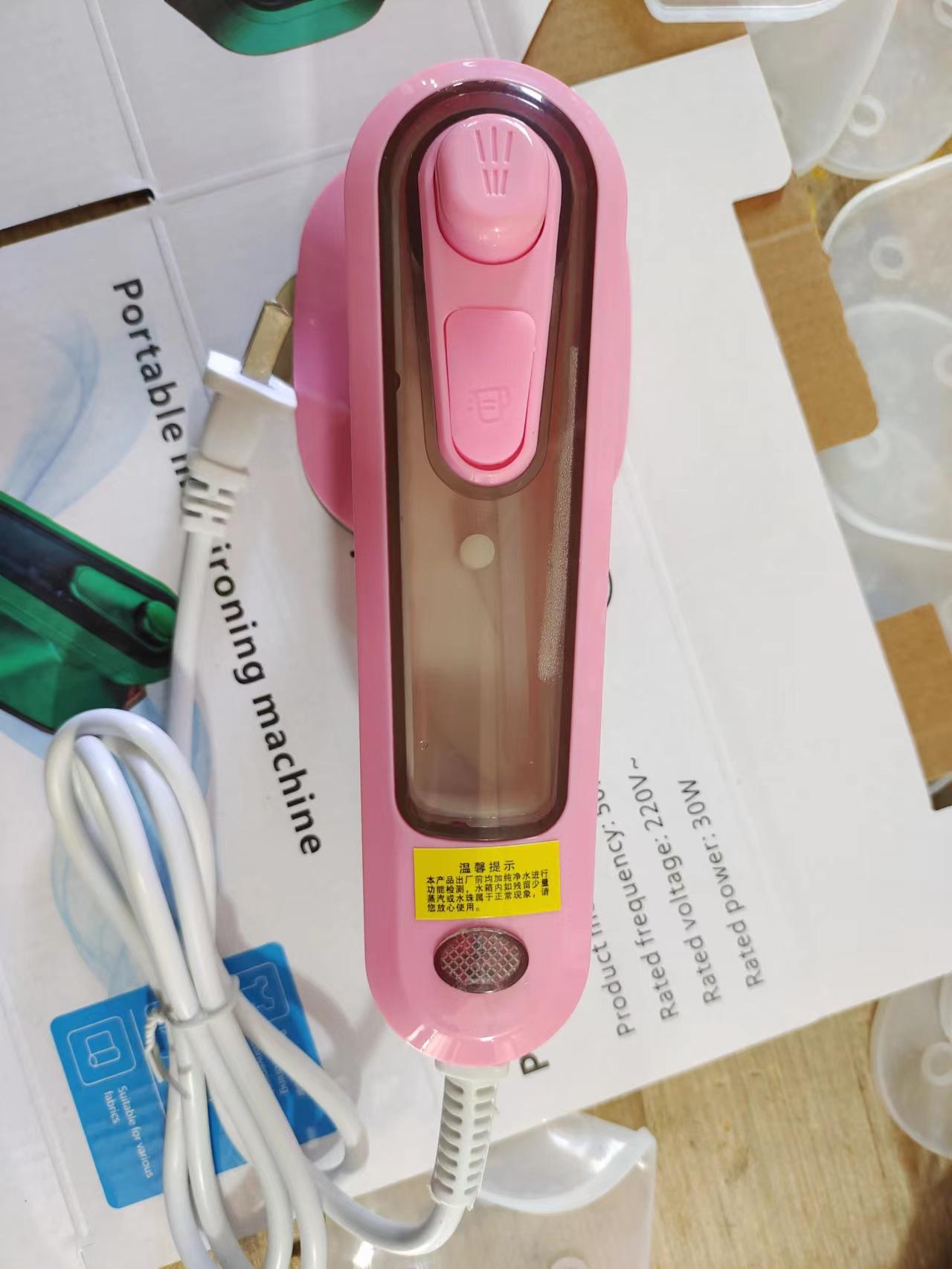 

Новая ручная гладильная машина, портативный бытовой мини-паровой электрический утюг, гладильная машина европейского и американского стандарта AUplug розовый
