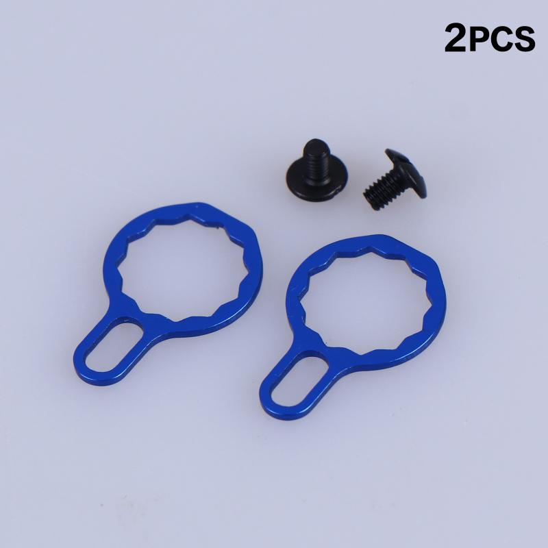 

2Set Fishing Reel Locking Plate Screw Nut Kit Replacement Fishing Reel Handle Lock Plate Baitcasting Tackle For 9-12Mm Acc синій