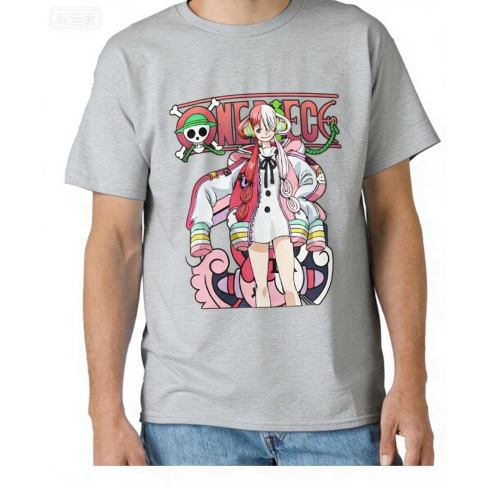 Summer Relaxing and Comfortable Uta One Piece Classic T-Shirt Cotton Summer Men Tshirt