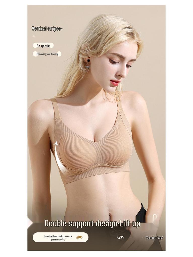 Seamless Comfortable Push-up Bra for Small Chest - Anti-Sag, No Wire, Thin Side Support