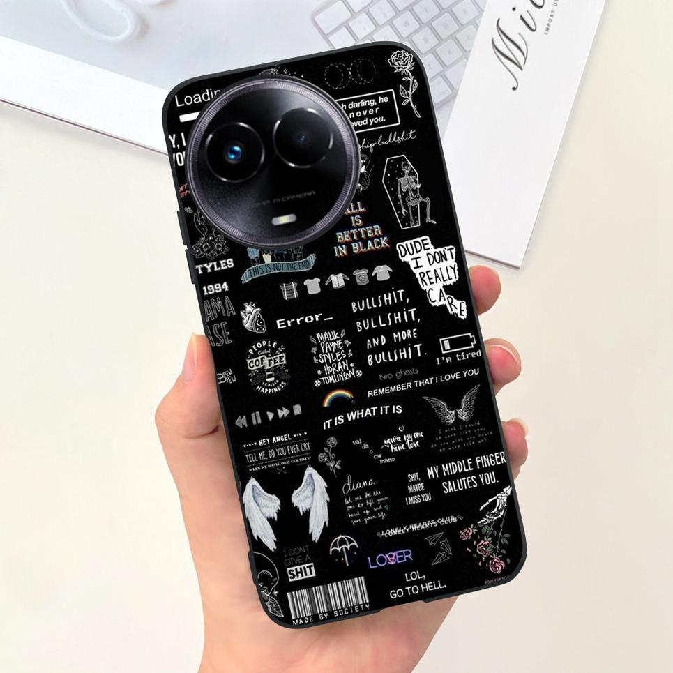 

Astronaut Pattern Cases For Realme 11x Realme 11 Pro Plus Pro+ Back Case Cow Print Matte Liquid Silicone Bumpe Realme11X 11Pro Realme 11 Pro Plus