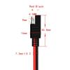 Liwinting SAE Male to DC 5.5mm x 2.1mm Male Adapter Cable SAE Connector Cable