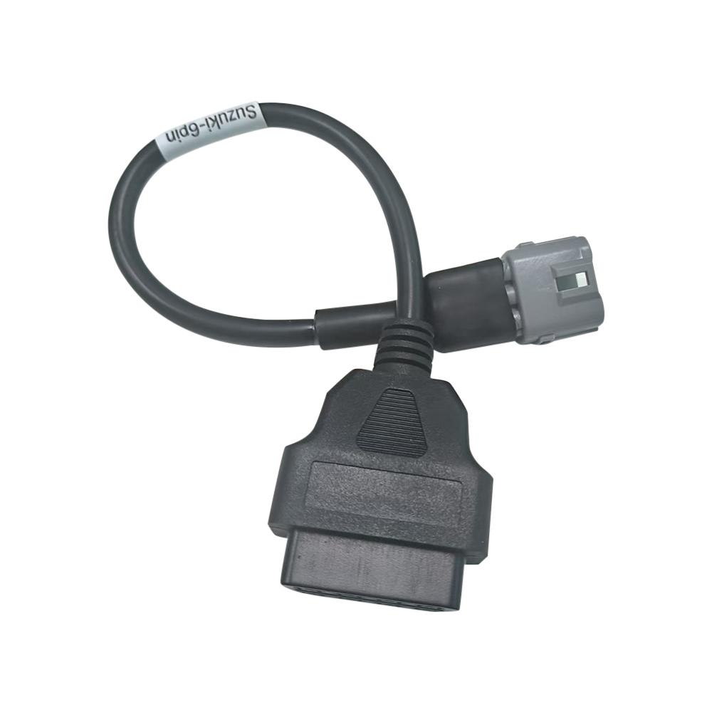 OBD2 Motorcycle Diagnostic Cables 6pin to 16pin OBD2 for Suzuki GSX-R 1000/1000R/125 OBD2 Extension Cables чёрный