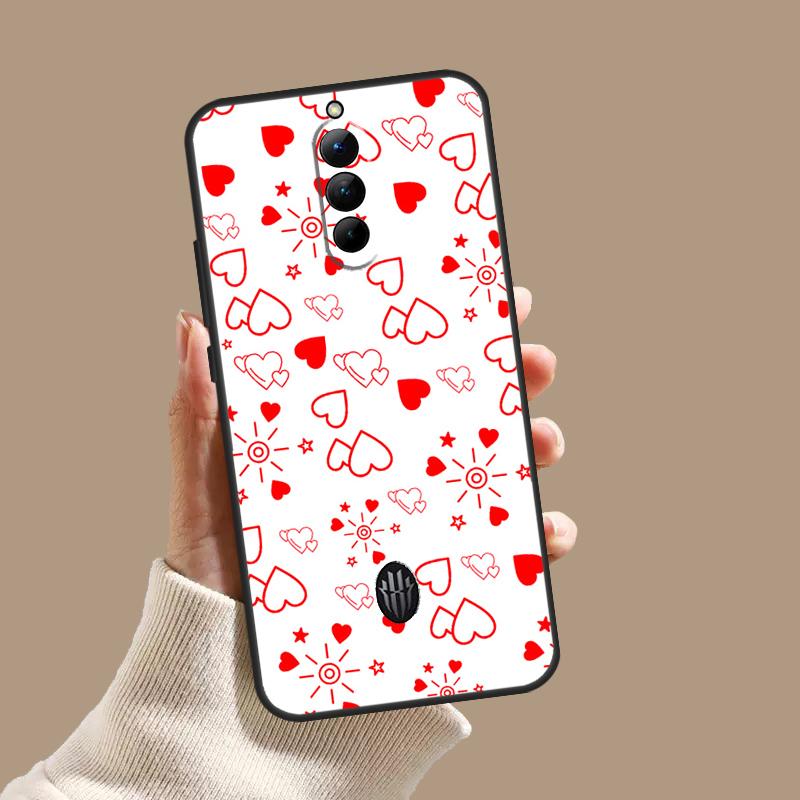 Heart Cartoon Girls Case For ZTE Nubia Red Magic 10S 9S 8S 8 9 10 11 Pro Plus 6 7 6S 7S Pro 5G 6R 10 Air Cover