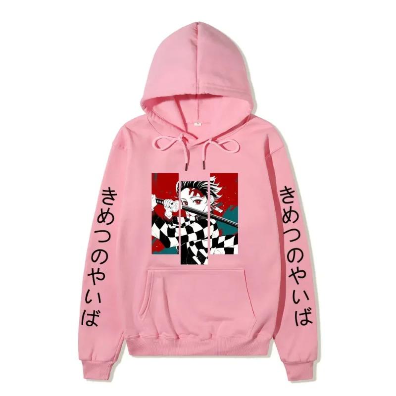Autumn Winter Anime Printed Hoodies Autumn Harajuku Sweatshirts Oversize Casual Long Sleeve Pullover Casual Print Streetwear