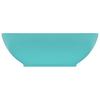 Luxurious Oval Wash Basin Matte Light Green 40 X 33 Cm Ceramic