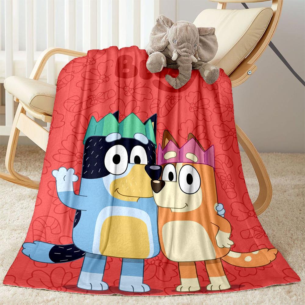 Bluey Bingo Adventure Blanket Durable Comfort Suitable for Sofa Bed Office All-Season Use Warmthful Decor Ideal Gift For Birthday Valentine'S Day