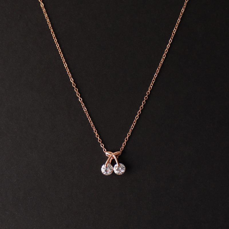 Rose Gold Short Collarbone Necklace 