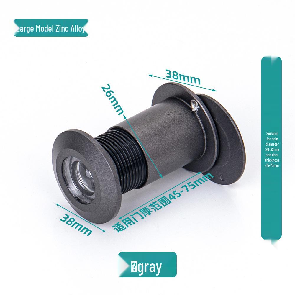 Zinc Alloy Adjustable Peephole Viewer - Anti-pry HD Cat Eye for Apartment Doors