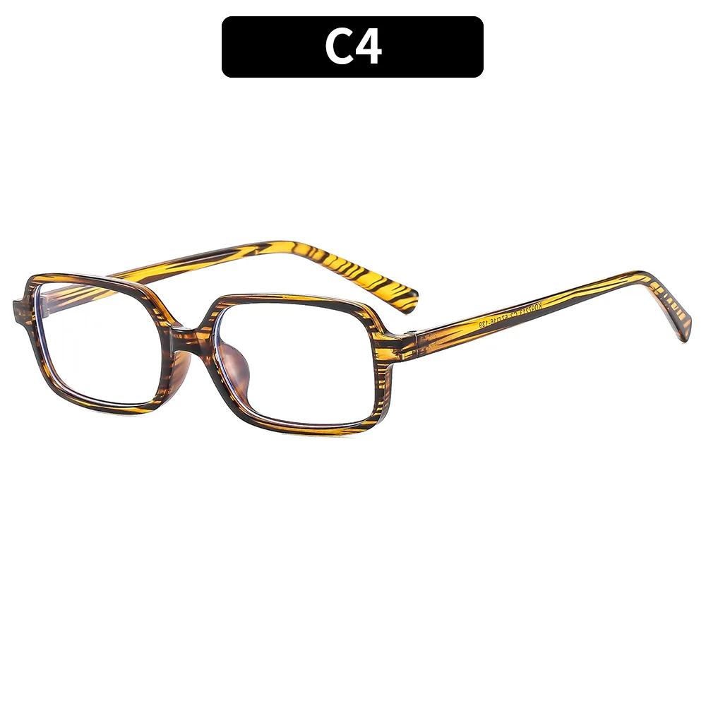 

Trendy Vintage Small Rectangular Spectacle Frame Frame Anti Blue Light Eyeglasses for Ladies Ins Basic Commuting Computer Eye Eyeglass Frame