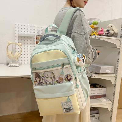 School Bag High Value Ins Cute Female Korean Version Ins Contrasting Colors