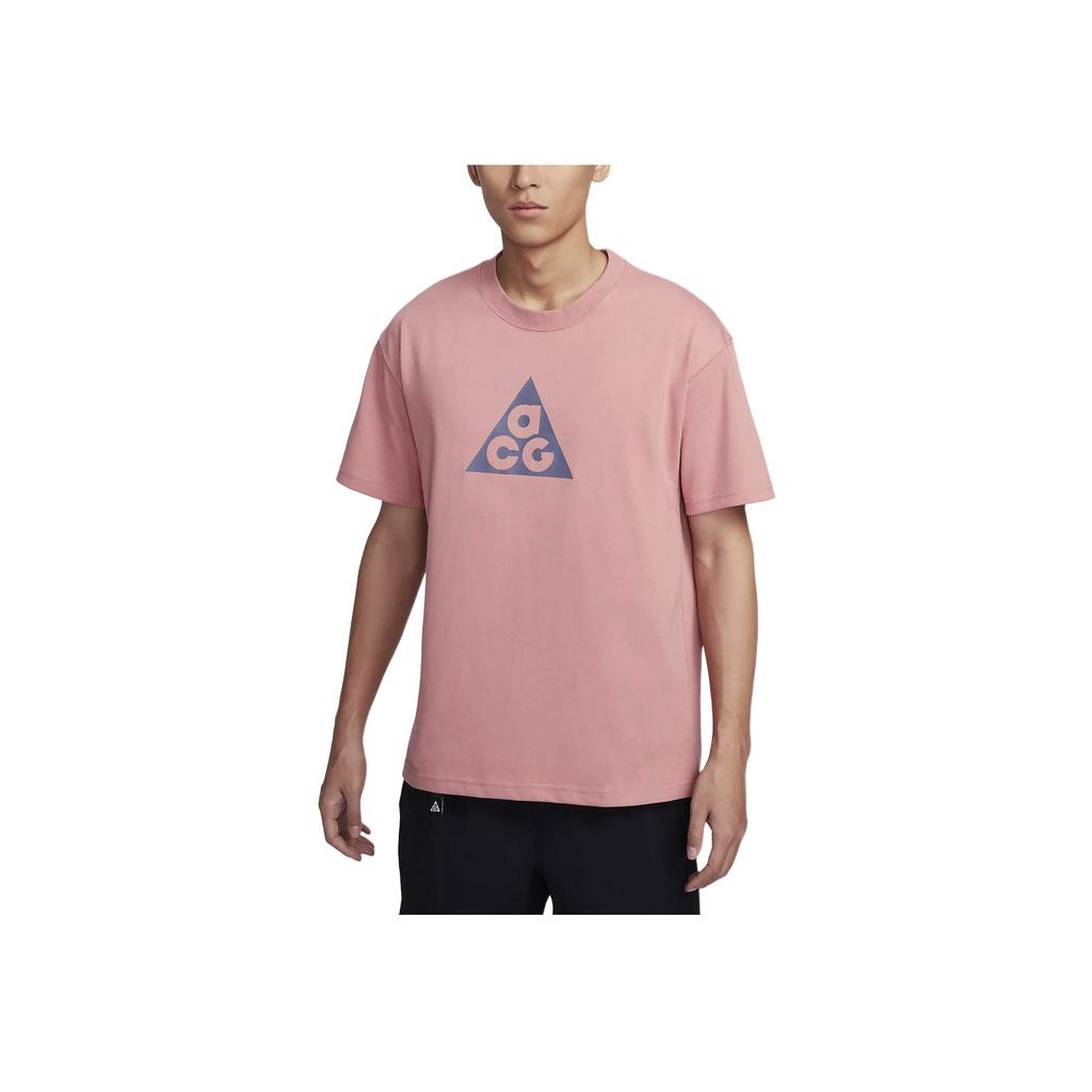 Nike ACG Dri-FIT Letter Print Crew Neck Tee Men tops Pink FQ3741-618