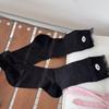 Thin Mulberry Silk Lace Edge Bow Buckle Pile Mid-calf Socks, Sweat-absorbing and Anti-ball Mesh Socks for Women