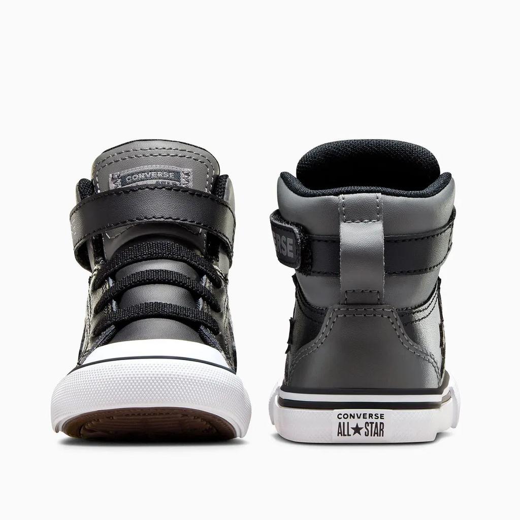 Converse Pro Blaze EasyOn High TD Sharkskin Baby Sneakers Grey Black White A09330C