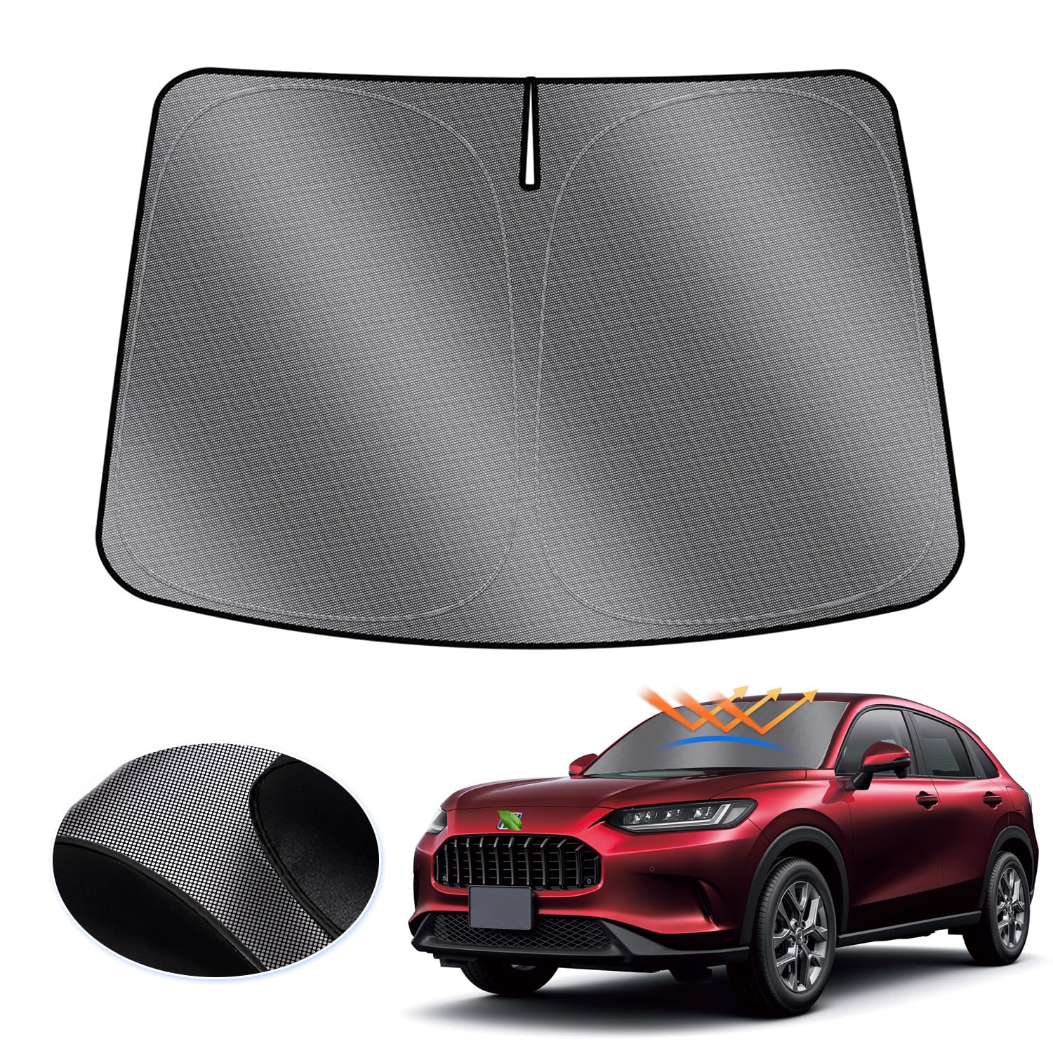 

LIMSTYLE Honda Windshield New Model ZR V RZ6 Light Heat Shade Sun UV Car Polka Dot Storage Bag Interior Easy Direct from the Manufacturer ZR-V