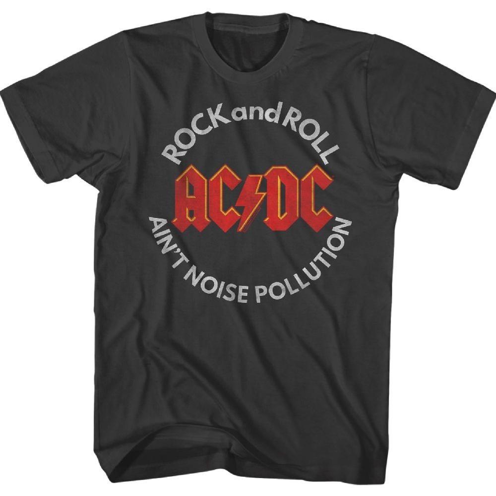 AC/DC Noise Pollution Smoke Rock and Roll Music Band T-Shirt