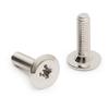 KOMBY FLAT HEAD SCREW M4 NICKEL LONG SCREW 15. 100 Units