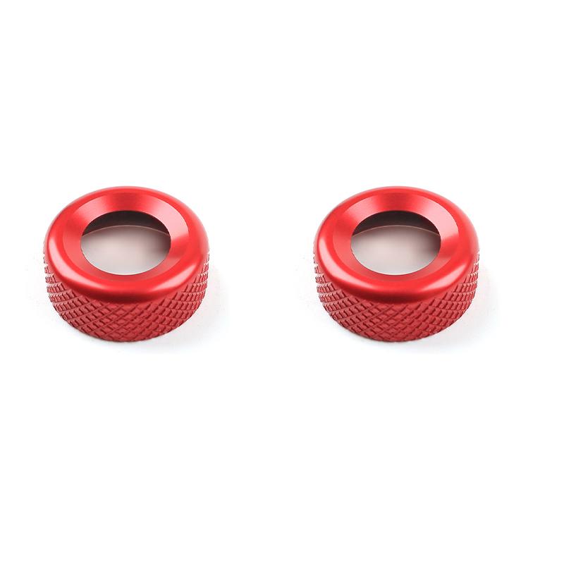 2pcs Tuning Aluminum Central AC Air Conditioner Adjustment Knob Ring Cover Interior Accessories For Kia Sportage NQ5 2022-2024