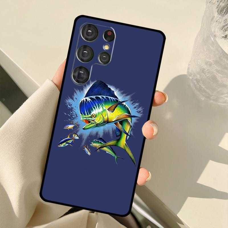 Mahi Gamefish Case For Samsung Galaxy S22 S21 Ultra Note 20 S8 S9 S10 Note 10 Plus S20 FE S21 FE Cover