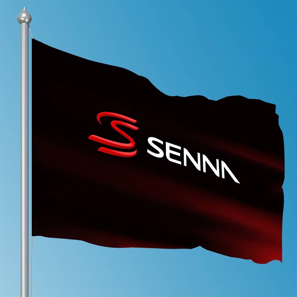 

AyrtonsSennasLogo Flags Room Decor Outdoor Decors Personalized Items Flags For Bedrooms Home Funny 74x94cm(29x37in)