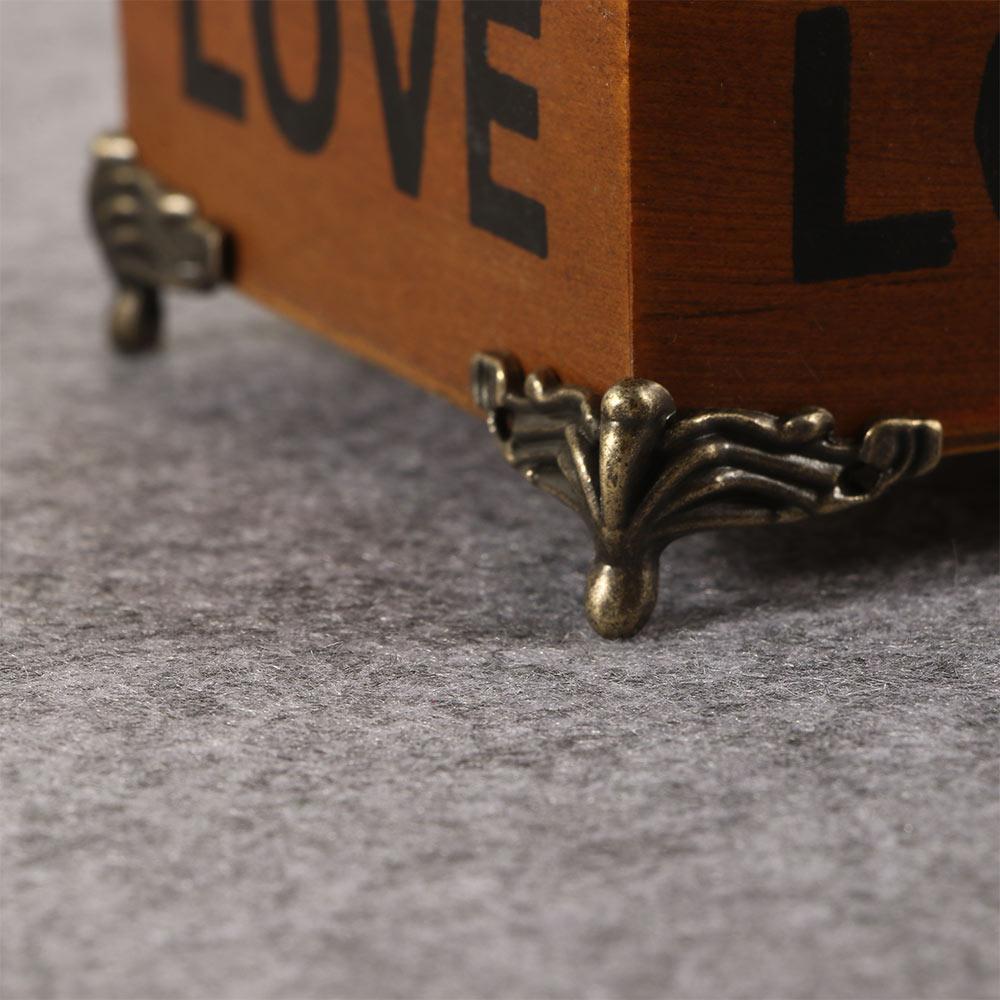 4pcs Vintage Furniture Part Hardware Wood Case Protector Furniture Leg Feet Leg Corner Bracket Corner