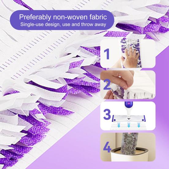12 Pcs Disposable Mopping Pad Refills Wet or Dry Use Mop Pad Replacements Power Mop Pads for Swiffer PowerMop