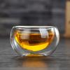 Heat-Resistant Transparent Double Layer Glass, Small Kung Fu Tea Cup Set, Serving Cups, Heat Insulation Hot Mug, Chinese Teacups