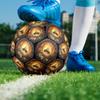 Bee Honeycomb Garden Emblem Round Football Size 5 Adult Ball Suitable for Training Matches and Outdoor Team.