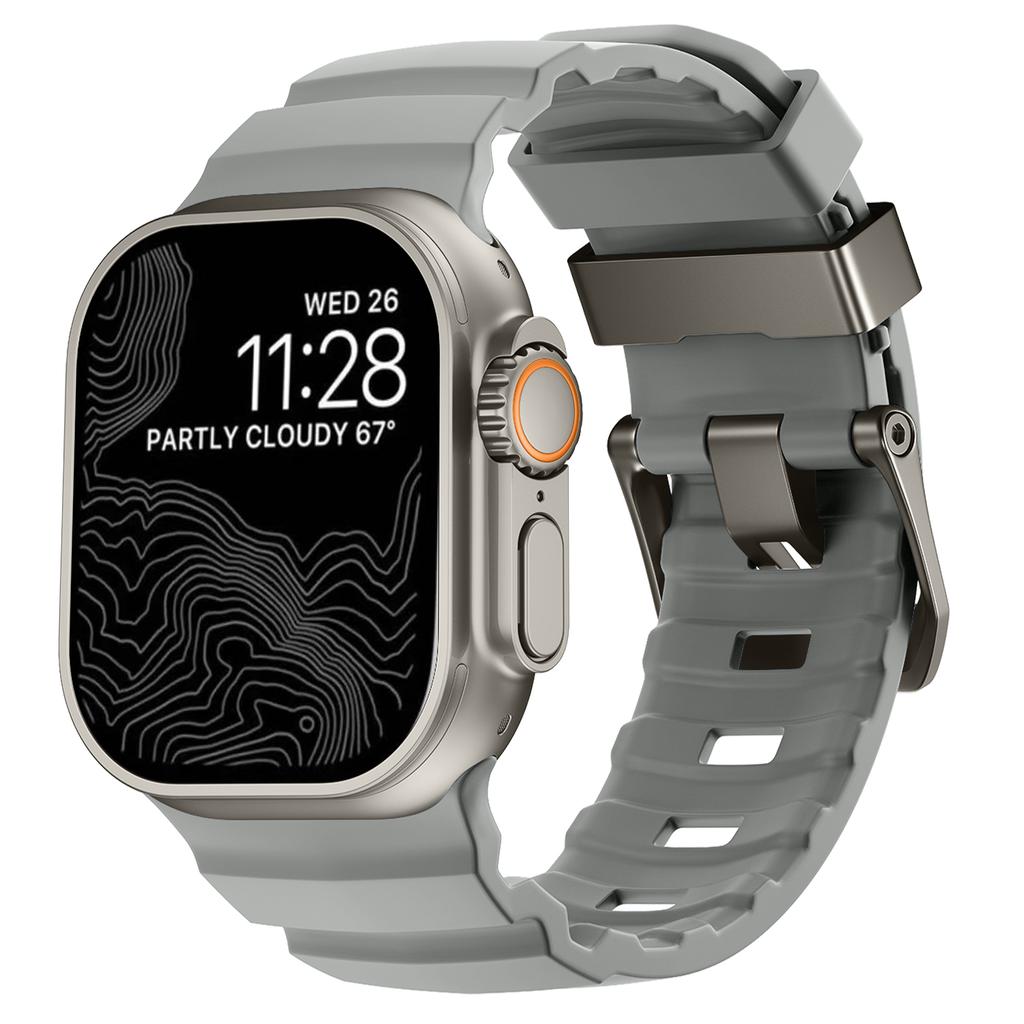 Trail Silikonarmband für Apple Watch Band 49mm 46mm 45mm 44mm Sportarmband Armband für iwatch Serie Ultra 3 2/10 9 8 7 SE 6