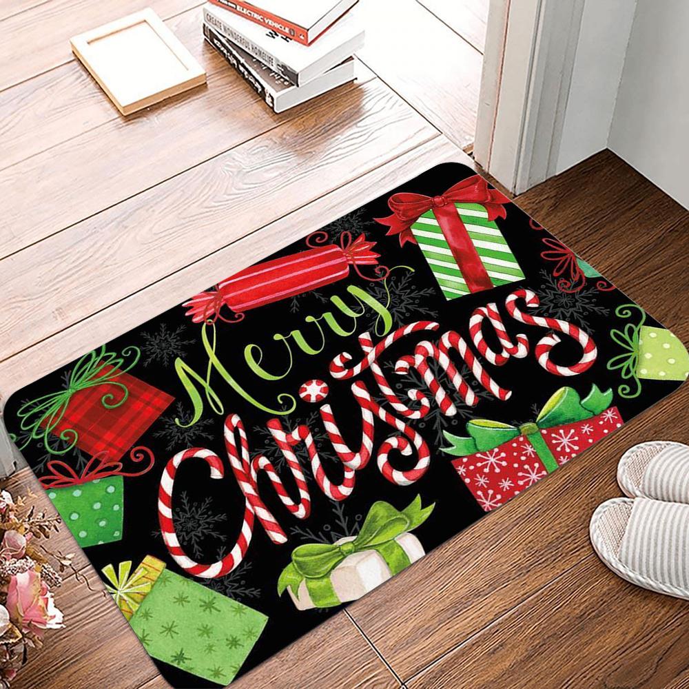 Christmas Door Mat Santa Claus Outdoor Carpet Merry Christmas Decorations For Home 2025 Navidad Xmas Ornament New Year 2026