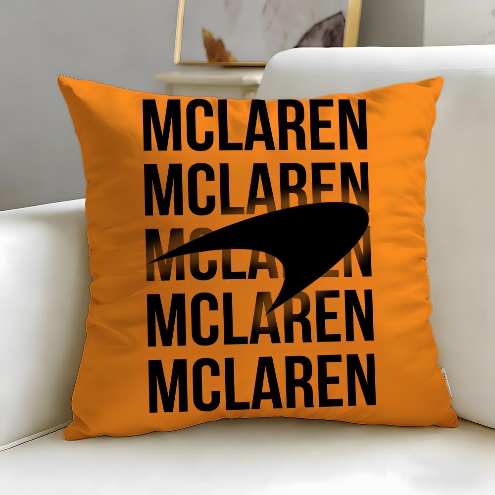 classic car brand McLaren Cushion Cover Soft & Easy-Wash Pillow Case – Versatile for Couch, Bed, Travel and Office